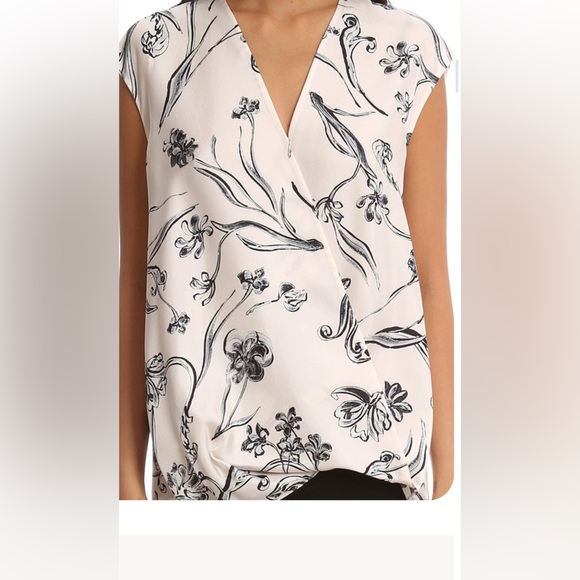 3.1 PHILLIP LIM FLORAL PRINT SOFT DRAPED SLEEVELESS TOP - Picture 6 of 8